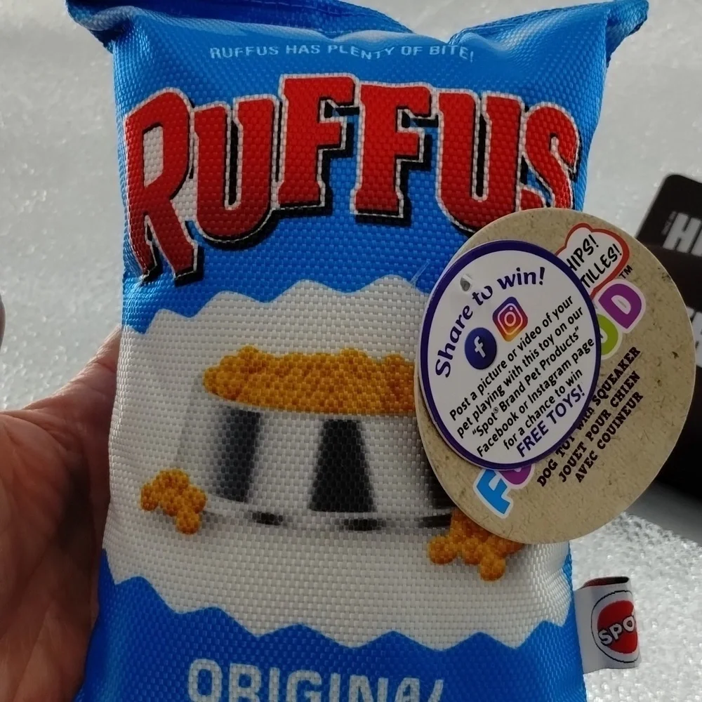 Crinkle and Squeak Dog Toys Ruffles and Hershey's chips and Candy